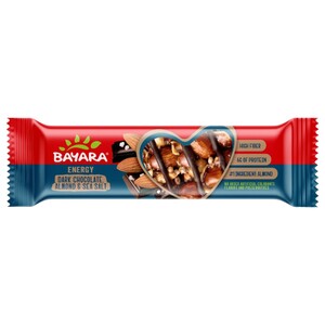 Bayara Energy Bar Dark Chocolate Almond & Sea Salt 40G