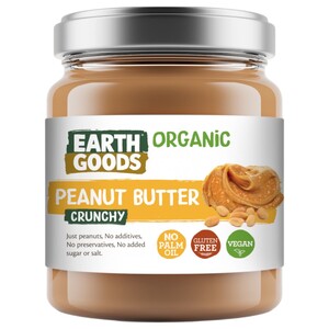 Earth Goods Peanut Butter Crunchy Organic 220G