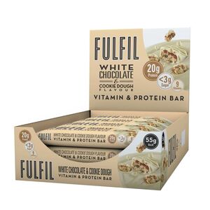 Fulfil White Chocolate And Cookie Dough Protein Bar 55 Gr Outer-15