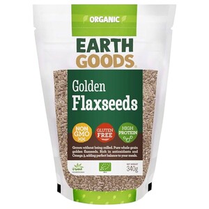 Earth Goods Organic Flax Seeds Blond 340G