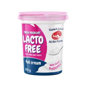 Al Ain Farms Lactose Free Plain Yoghurt 400 Gr