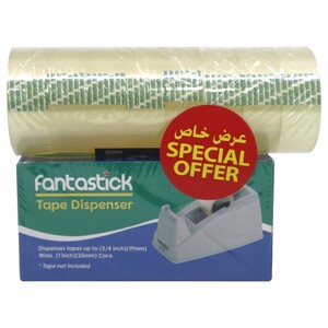 Fantastick Tape Dispenser + Clear Tape 8 Rolls