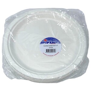 Ipak Plates Paper Pulp 9 Inch 10 Pieces