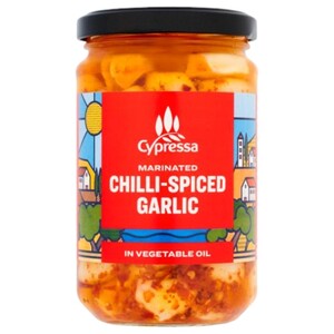 Cypressa Marinated Chilli-Spiced Garlic In Vegetable Oil 280G