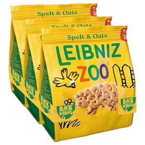 Bahlsen Leibniz Zoo Spelt & Oats 100G X3