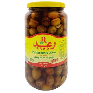 Raad Pickled Black Olives 1Kg
