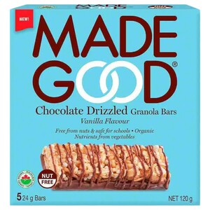 Made Good Chocolate Vanilla Granola Bars Vegan & Gluten Free 24G X5