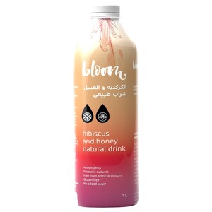 Bloom Hibiscus And Honey Natural Drink 1L