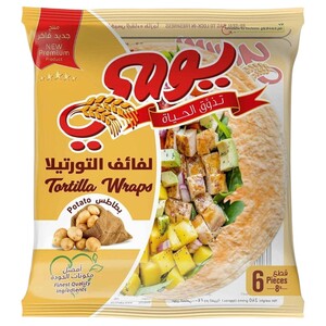 Yaumi Fresh Tortilla Wraps Potato 6 Pieces 240G