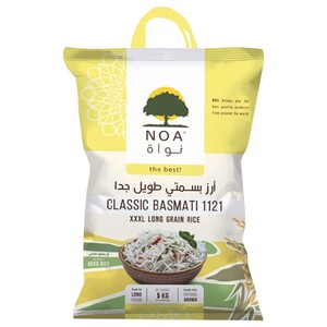 Noa Classic Basmati Long Grain Rice 1121 Xxxl 5Kg