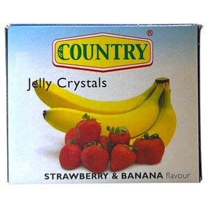 Country Products Jelly Crystal Strawberry & Banana 65G