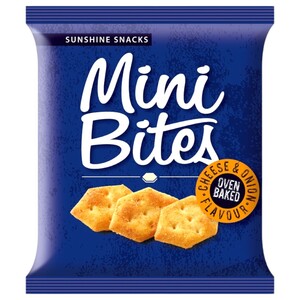 Sunshine Snacks Mini Bites Cheese & Onion 50G