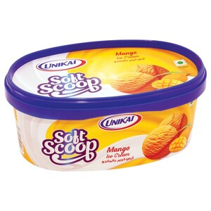 Unikai Soft Scoop Ice Cream Mango 1L