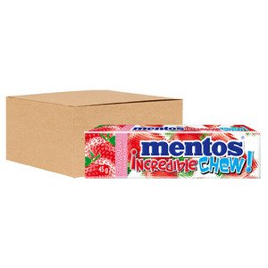 Mentos Incredible Chew Strawberry 45G X20