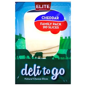 Elite Deli To Go Family Pack White Cheddar 400G