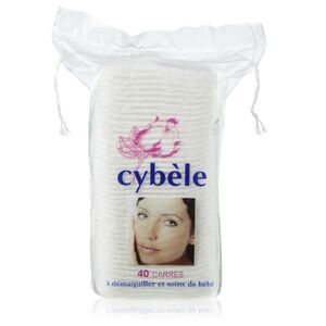Cybele Cotton Make Up Pads Round Square 40 Buds