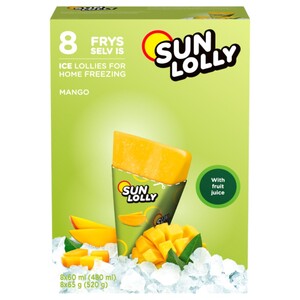 Sun Lolly Sunquick Mango 65G X8