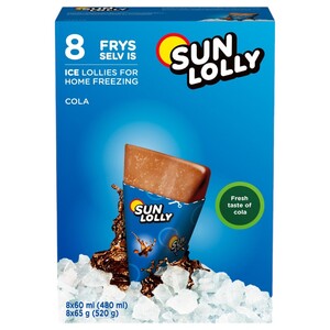 Sun Lolly Sunquick Cola 65G X8