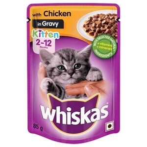 Whiskas Kitten Chicken Pouch 85G