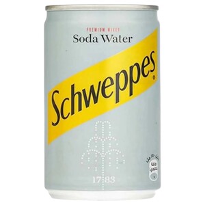 Schweppes Soda Water Can 150Ml