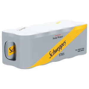 Schweppes Soda Water Can 150Ml X10