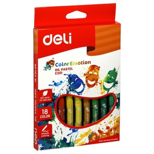 Deli Color Emotion Oil Pastel 18 Color