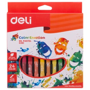 Deli Color Emotion Oil Pastel 24 Color
