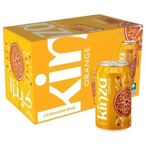 Kinza Carbonated Drink Orange 360Ml X6
