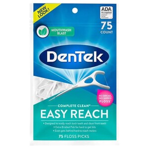 Dentek Complete Back Teeth Floss 75 Picks