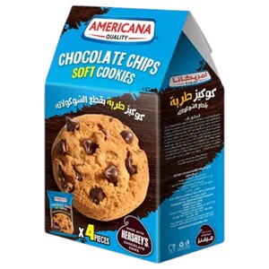 Americana Soft Cookies With Hershey's Chocolate Chips 40G X4