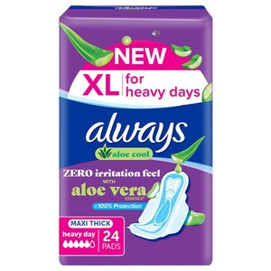 Always Maxi Thick For Heavy Days Xl 24 Pads