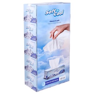 Soft N Cool Ultra And Strong Sterilized Facial Tissues 2Ply 200 Pulls X5