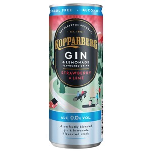 Kopparberg Cider Strawberry & Lime Non Alchoholic 250Ml