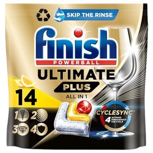 Finish Ultimate Plus Lemon Sparkle 14 Pods