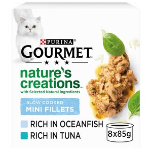 Gourmet Natures Creations Ocean Fish And Tuna Cat Food 8 Pieces 85G