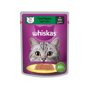 Whiskas Tuna Flavor In Jelly Cat Food Pouch 80 Gr