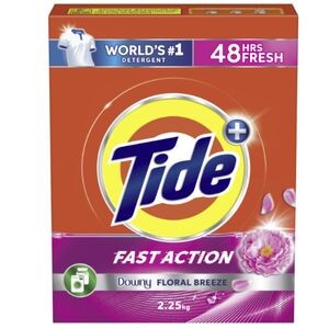 Tide Detergent Powder Low Set Fast Action Floral Breeze 2.25 Kg