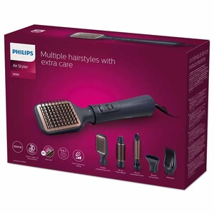 Philips Hair Styler Series 5000 Bha530 Multiple Care Air Style 1000 Watts Black