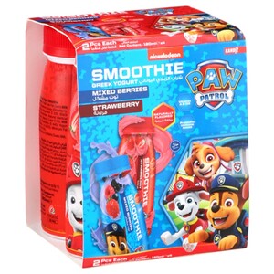 Paw Patrol Smoothie Greek Yogurt Mixed Berries & Strawberry 4 Pieces 120Ml