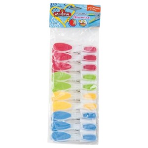 Minerva Pegs Rubber 24 Pieces