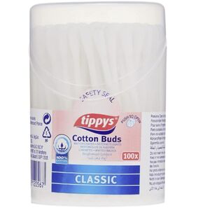 Tippys Cotton Buds Drum Classic 100 Buds