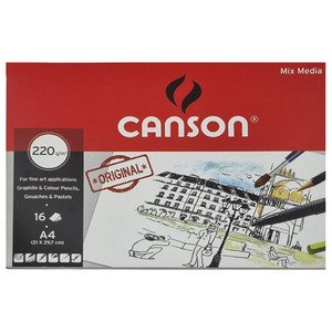 Canson Sketchbook A4 16 Sheets 220G