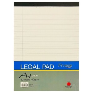 Campap Legal Pad A4 White 50 Sheets 60G