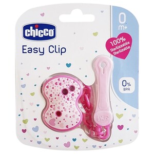 Chicco Clip With Chain Pink