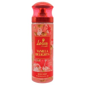 Lotus Alwadi Body Mist Vanilla Delights 250Ml
