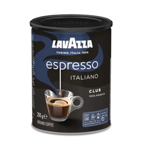 Lavazza Club Arabica Ground Coffee Tin 250 Gr
