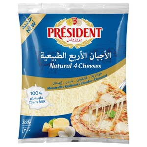 Président Shredded Four Cheeses 200G