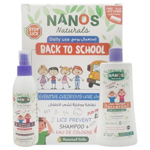 Nanos Baby Kit Lice Prevention Shampoo + Lice Repellent Spray 150Ml