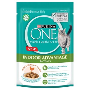 Purina One Cat Food Adult Indoor Advantage 1+ Chicken 85G