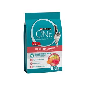 Purina One Healthy Adult Salmon & Tuna Cat Food 380 Gr